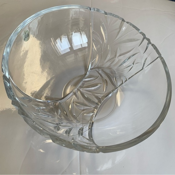 CRISTAL D’ARQUES Art Nouveau deep cut lead crystal fruit bowl from France decor - Picture 1 of 15